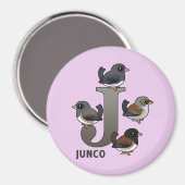 J ist für Junco Magnet (Vorderseite/Rückseite)