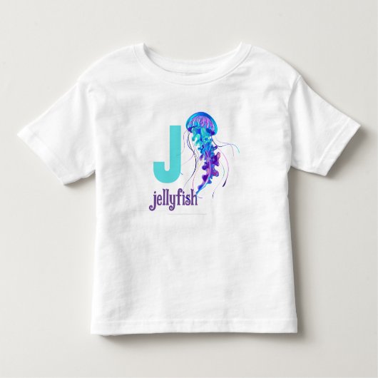 J ist für Quallen: Reise ins Meer Kleinkind T-shirt (Vorderseite)