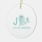 J ist für Quellyfish Keramik Ornament (Links)