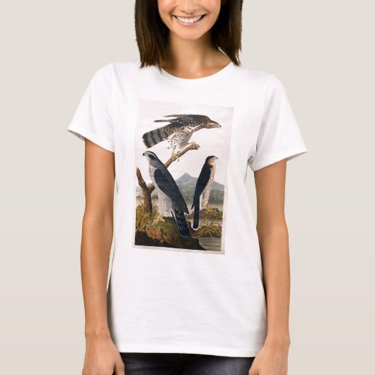 J.J. Audubon (Hühnerhabicht, Stanley-Falke) (1829) T-Shirt (Vorderseite)