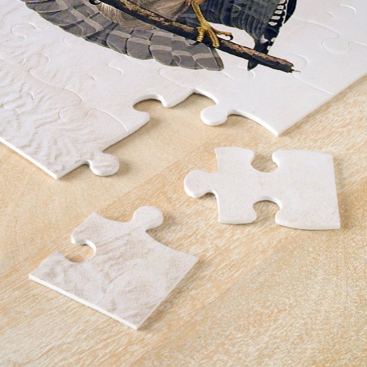 J.J. Audubon (roter geschulterter Falke) (1829) Puzzle (Seite)