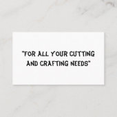 J & J Business Cards Visitenkarte (Rückseite)