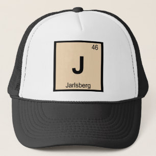 J - Jarlsberg-Käse-Chemie-Periodensystem Truckerkappe