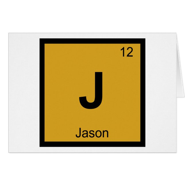 J - Jason Argonauts Chemistry Periodic Table Griec (Vorderseite (Horizontal))