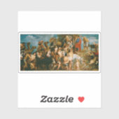 J. Jordaens - Moses Striking Water from Rock Aufkleber (Blatt)