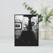 J.-K. Huysmans Woodcut Postkarte (Stehend Vorderseite)