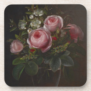 J.L. Jensen - Rose und Tree Anemones in einem ... Getränkeuntersetzer