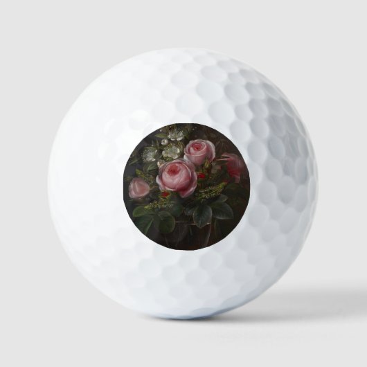 J.L. Jensen - Rose und Tree Anemones in einem ... Golfball (Vorderseite)