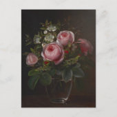 J.L. Jensen - Rose und Tree Anemones in einem ... Postkarte (Vorderseite)