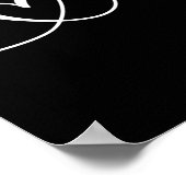 J Liebe M Bride Boyfriend and Girlfriend J Letter  Poster (Ecke)