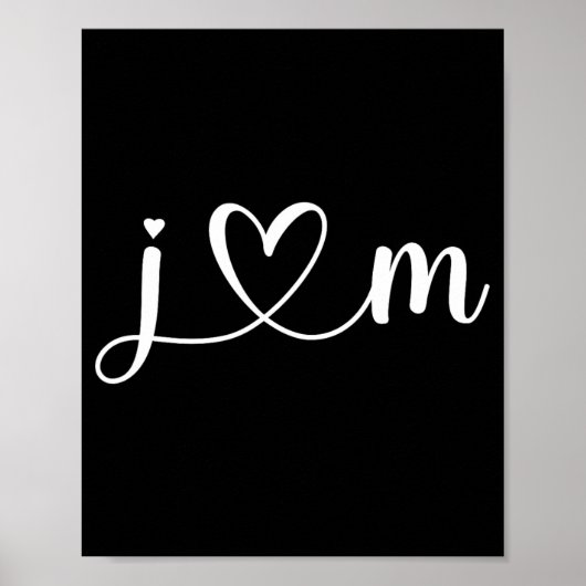 J Liebe M Bride Boyfriend and Girlfriend J Letter  Poster (Vorne)