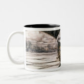 J.M. Barrie |, ', das er unter die Brücke führte Zweifarbige Tasse (Links)