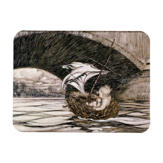 J.M. Barrie | "Er ist unter der Brücke gegangen un Magnet (Horizontal)