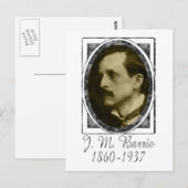 J. M. Barrie Postkarte (Vorne/Hinten)