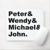 J.M. Barrie's Peter Pan | Peter Wendy Michael John Mousepad (Mit Mouse)