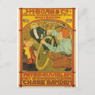 J.M Boas & Co. Fahrräder Postkarte