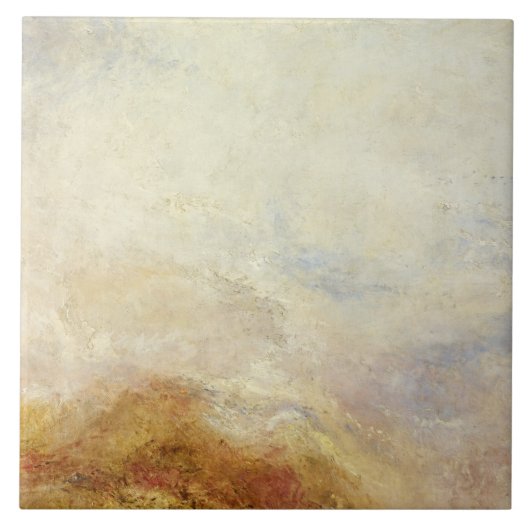 J. M. W. Turner - Eine Bergszene, Val d'Aosta Fliese (Vorderseite)