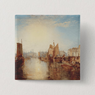J.M.W. Turner: Hafen von Dieppe Romantische Kunst Button