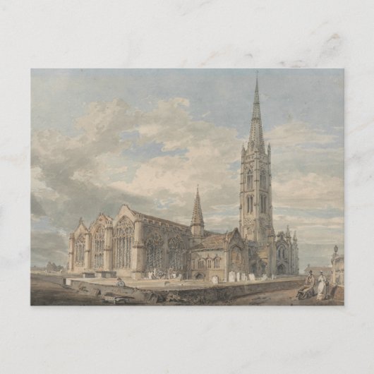 J. M. W. Turner - Nordost-Blick auf Grantham Postkarte (Vorderseite)