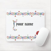 J mittelalterliches Mouspad Mousepad (Mit Mouse)