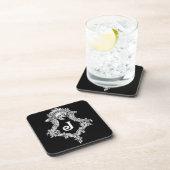 J Monogram Initial Getränkeuntersetzer (Rechte Seite)