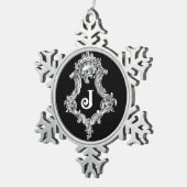 J Monogram Initial Ornament (Rechts)