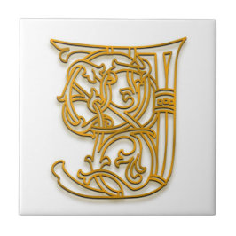 J Monogram Keramik Tile Fliese