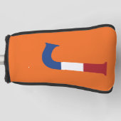 J Monogram overlaid on NLD Flag on or pccnt Golf Headcover (Vorderseite)