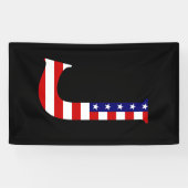 J Monogram overlaid on USA Flag (v) bnrcnt Banner (Horizontal)