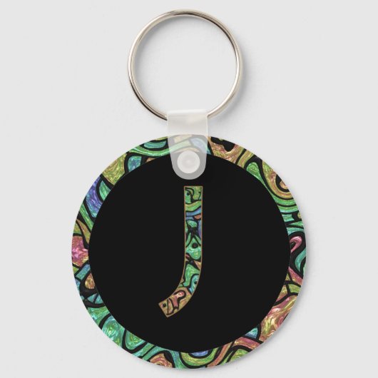J Monogram Schlüsselanhänger (Vorderseite)