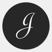 J Monogram Stickers