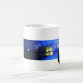 J Monogram Typografy Cool Grunge Tasse (Mittel)