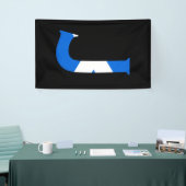 J Monogram überlagert auf schottischer Flagge (v) Banner (Messeveranstaltung)