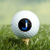 J Monogram überlagert sich auf der schottischen Fl Golfball (Insitu T-Shirt)