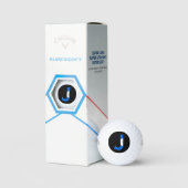 J Monogram überlagert sich auf der schottischen Fl Golfball (Verpackung)
