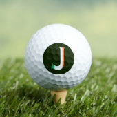 J Monogram überlagert sich auf Irish Flag va gbcnt Golfball (Insitu T-Shirt)