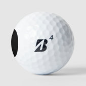 J Monogram überlagert sich auf NLD Flag auf bk be6 Golfball (Logo)