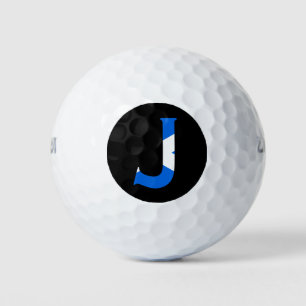 J Monogram überlagert sich auf Scottish Flag wu gb Golfball