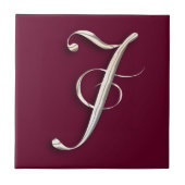 J-Monogramm Fliese (Vorderseite)