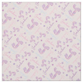 J Monogramm und personalisierter Name Jorden Stoff (Muster)
