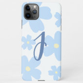 J Name Letter Alphabet Retro Floral Blume Custom iPhone Hülle (Rückseite)