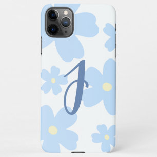 J Name Letter Alphabet Retro Floral Blume Custom iPhone 11Pro Max Hülle