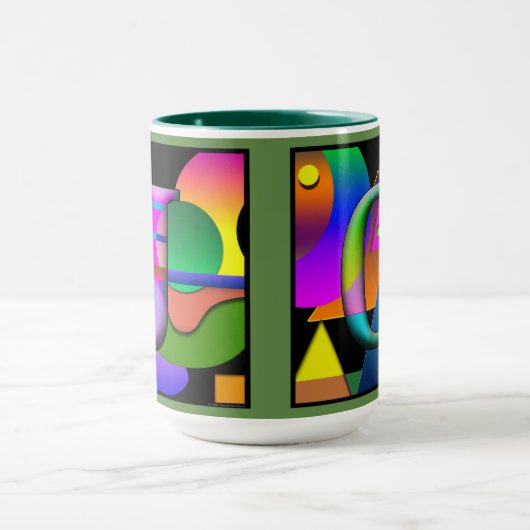 J O Monogramierte, Initialed Coffee Tasse (Zentrum)