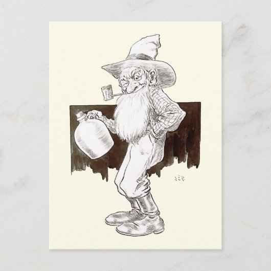 J P Bernard Moonshiner (Sepia) Postkarte (Vorderseite)