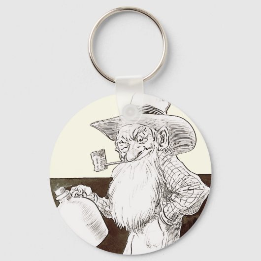 J P Bernard Moonshiner (Sepia) Schlüsselanhänger (Vorderseite)