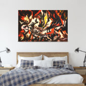 J. P. - DIE FLAME - c. 1934-38 - Abstrakt - Leinwanddruck (Insitu (Schlafzimmer))