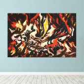 J. P. - DIE FLAME - c. 1934-38 - Abstrakt - Leinwanddruck (Insitu (Holzboden))