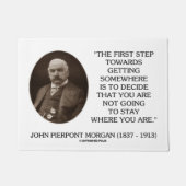 J.P. Erster Schritt Morgans hin zu irgendwo Fußmatte (Vorderseite)