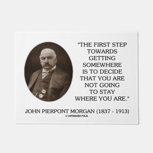 J.P. Erster Schritt Morgans hin zu irgendwo Fußmatte (Vorderseite)