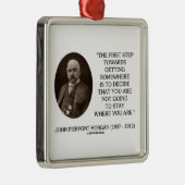 J.P. Erster Schritt Morgans hin zu irgendwo Ornament Aus Metall (Rechts)